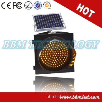 12inch Yellow Flashing Solar Powered LED Warning Traffic Light with Large Viewing Angle (SG300-3-15A)